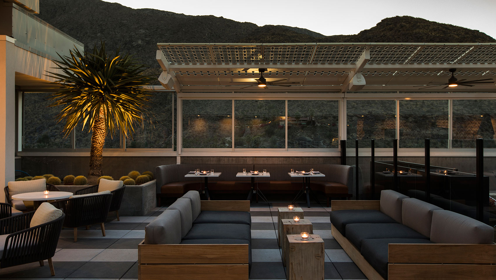 kimpton rowan palm springs 4 Saints Patio