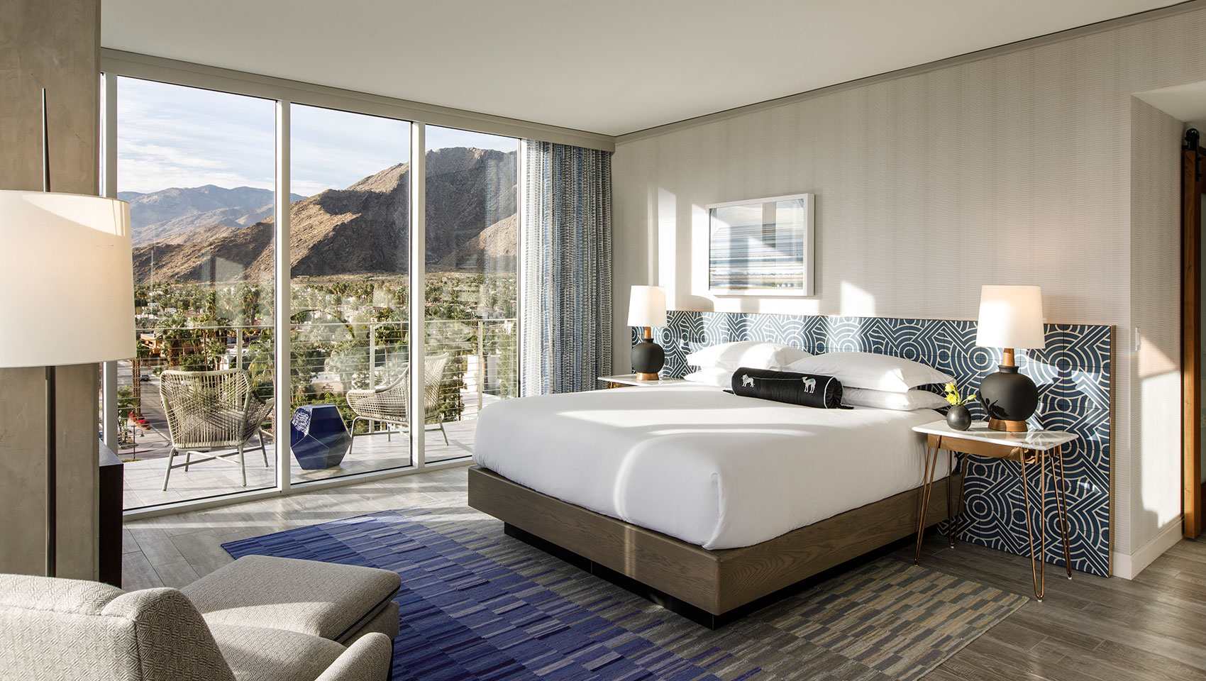 kimpton palm springs rowan hotel guestroom views