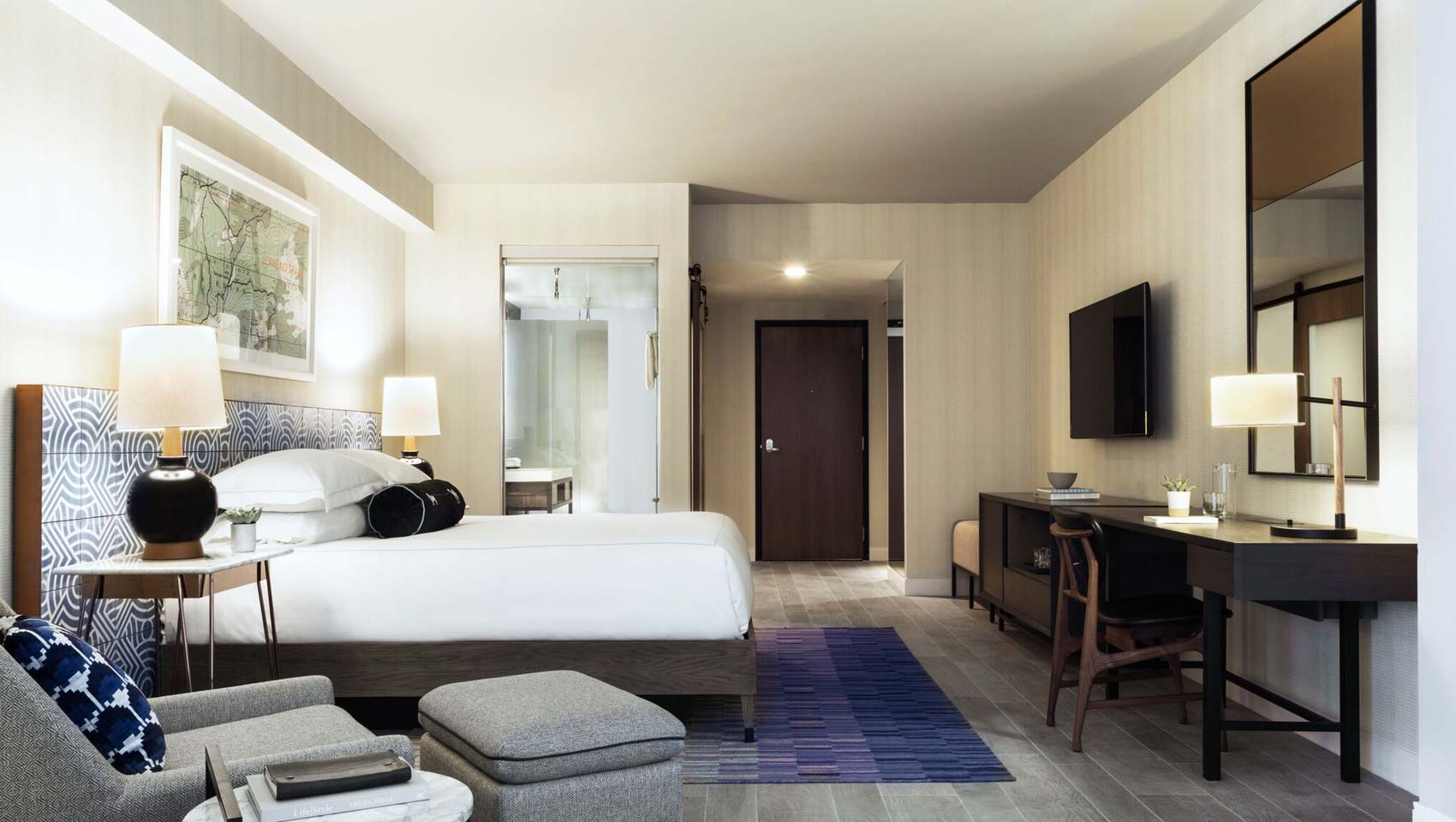 kimpton rowan palm springs guestroom