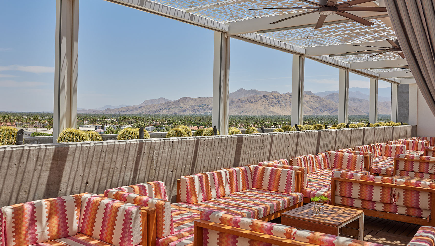 hotel rooftop pool cabanas