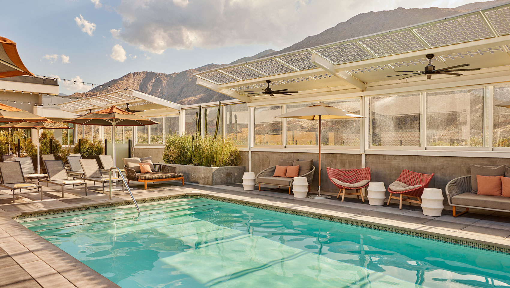 hotel rooftop pool