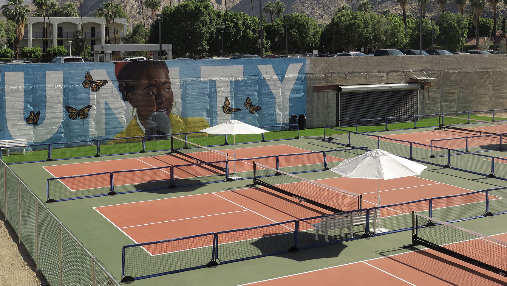 hotel pickleball court