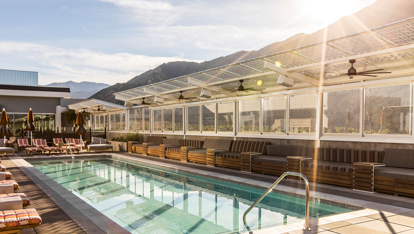 30 Best Palm Springs Hotels 32 Pool at Kimpton Rowan Palm Springs hotel