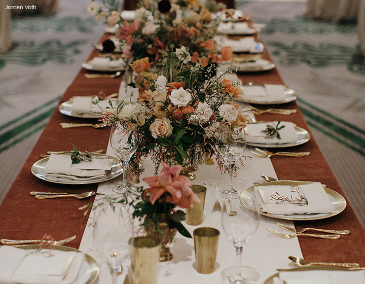 Reception Table Decor