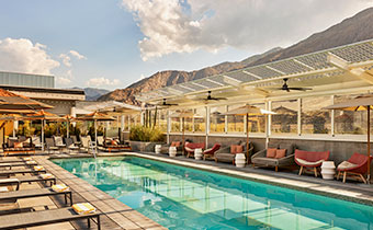 hotel rooftop pool