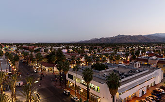 View of Palm Springs from 4 Saints