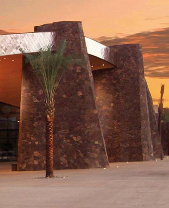 Palm Springs Convention Center at Dusk