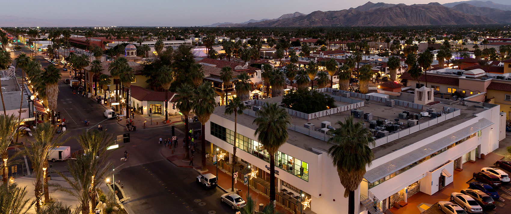 downtown Palm Springs view